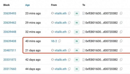 巨鲸动向追踪：Wintermute 再次向 Coinbase 充值了8006枚ETH，价值约2053万美元。